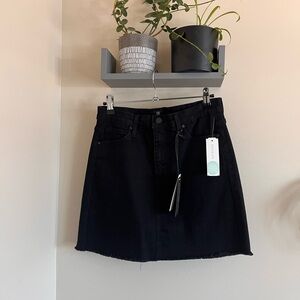 Just Black Sleek Black Mini Skirt